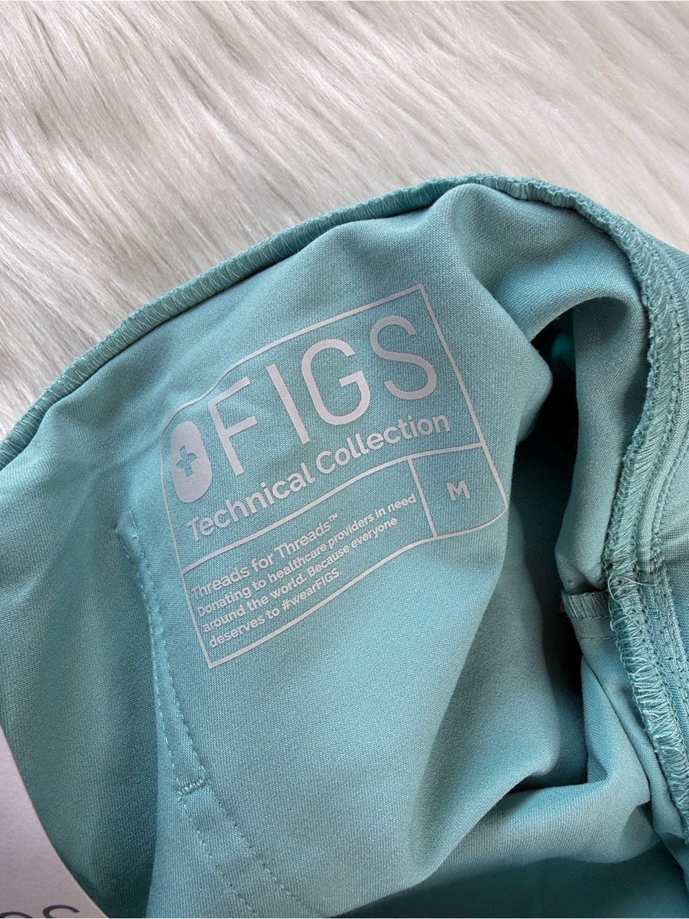 Figs Aquamarine PO 1403 Zamora Scrub Jogger Pants - Picture 4 of 6
